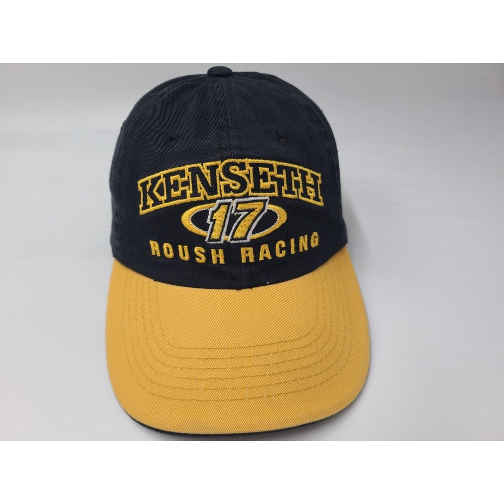 Vintage Matt Kenseth #17 Roush Racing Strapback Adjustable Hat Cap NASCAR Black